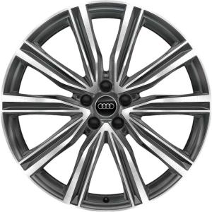 Grey Audi 5 V Spoke S alloy wheel