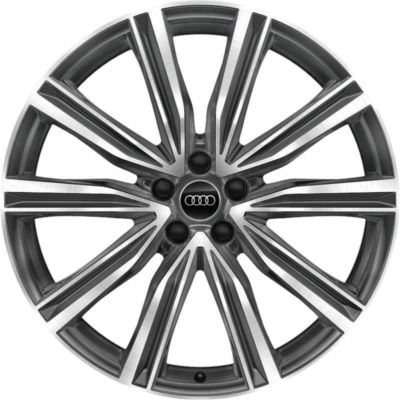 Audi 5 V Spoke S [Q8 4M8] Graphite Grey with Diamond Cut Alloy Wheel Product Image #1