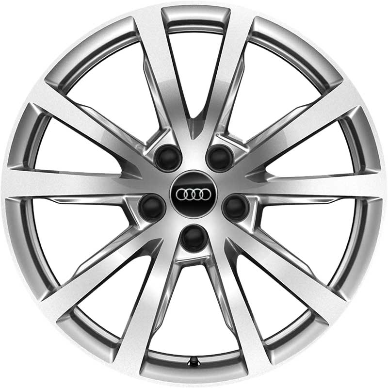 Audi 5 V Spoke [TT 4N] Diamond Silver Alloy Wheel Product Image #1