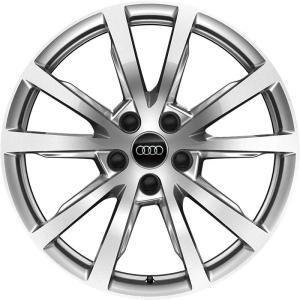 Audi 5 V Spoke [TT 4N] Diamond Silver Alloy Wheel for Audi A8 & S8 D5 (4N) - Sizes 18in