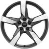 Audi 5 Arm Polygon [TT 4N] Titanium Grey with Diamond Cut Wheel Img 1