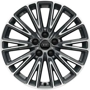 18" Audi 10 V Spoke [TT 4N] Graphite Grey with Diamond Cut alloy wheel