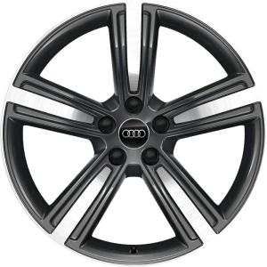Grey Audi 5 Arm alloy wheel