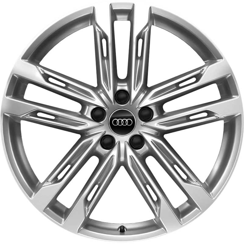 Audi 5 Double Spoke S [TT 4N] Galvano Silver Alloy Wheel Product Image #1
