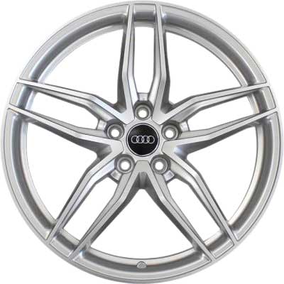 Audi 5 Double Spoke [R8 4S] Galvano Silver Alloy Wheel Product Image #1