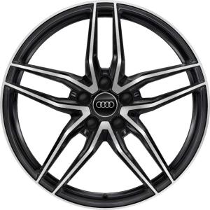 19" Audi Sport 5 Double [R8 4S] Anthracite Black with Diamond Cut alloy wheel