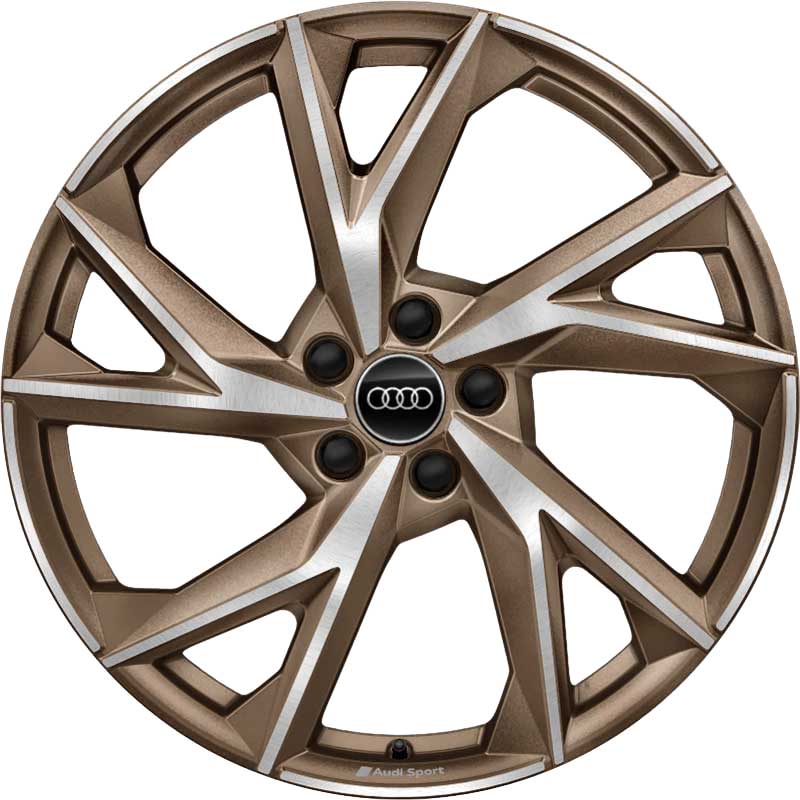 Audi Sport 5 V Spoke Evo [R8 4S] Titanium Grey with Diamond Cut Alloy Wheel Product Image #1