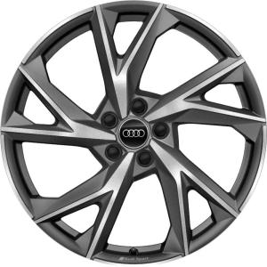 Grey Audi Sport 5 V Spoke Evo alloy wheel