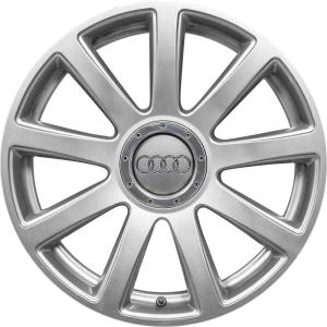 18" Audi 9 Spoke [A6 4Z] Silver alloy wheel