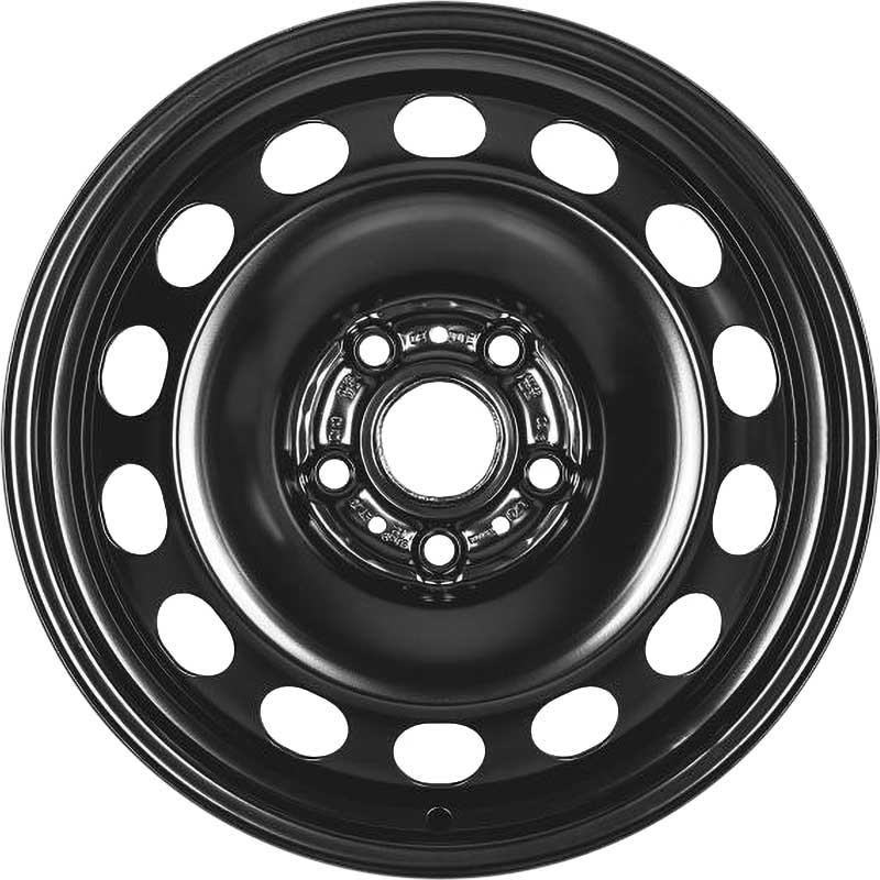 Audi Steel Rally Black Alloy Wheel Product Image #1