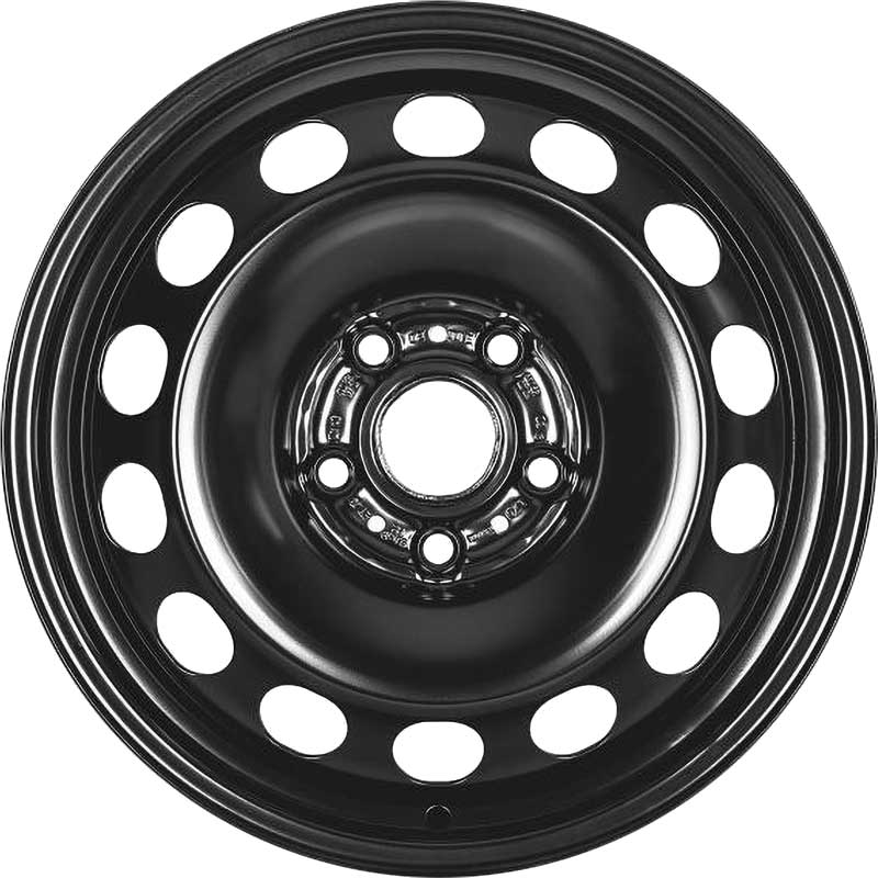 Audi Steel Rally Black Alloy Wheel Product Image #1