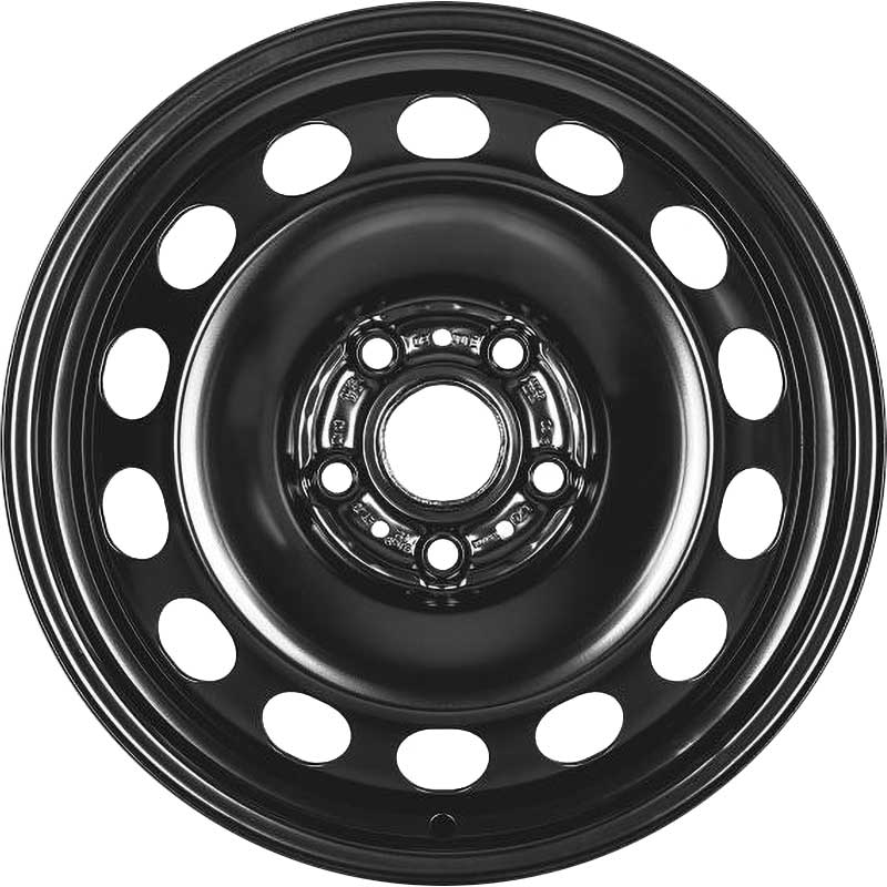 Audi Steel Rally Black Alloy Wheel Product Image #1