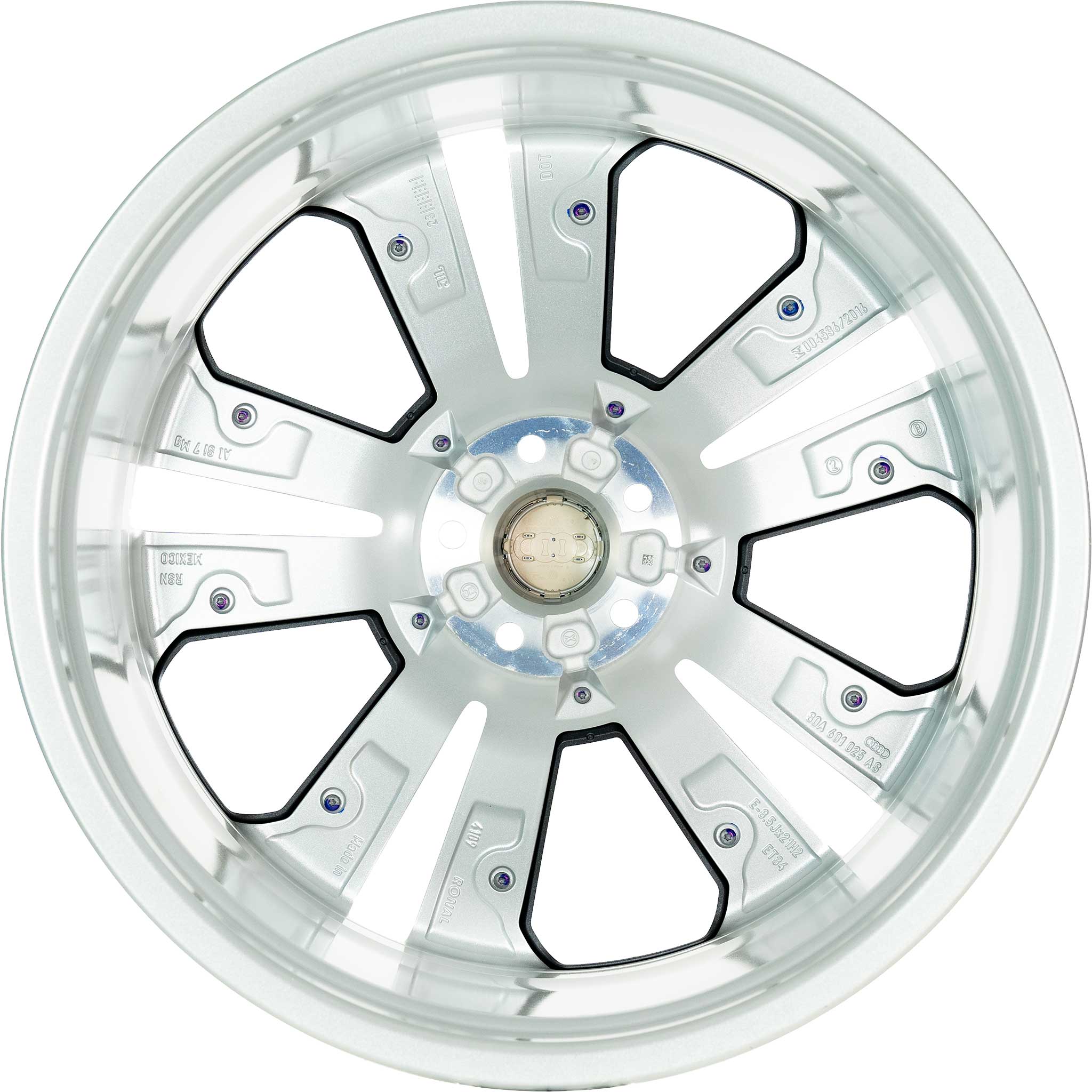 Audi Sport 5 Double Spoke Module [Q5 80A] Galvano Silver with Diamond Cut Alloy Wheel Product Image #3