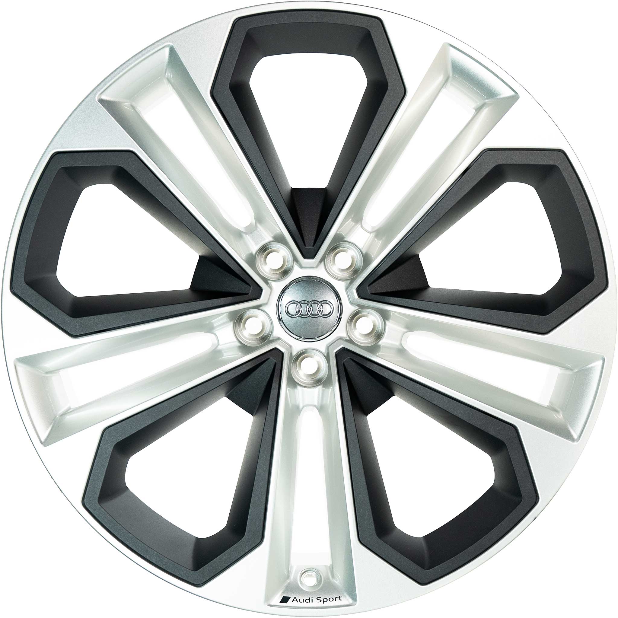 Audi Sport 5 Double Spoke Module [Q5 80A] Galvano Silver with Diamond Cut Alloy Wheel Product Image #1