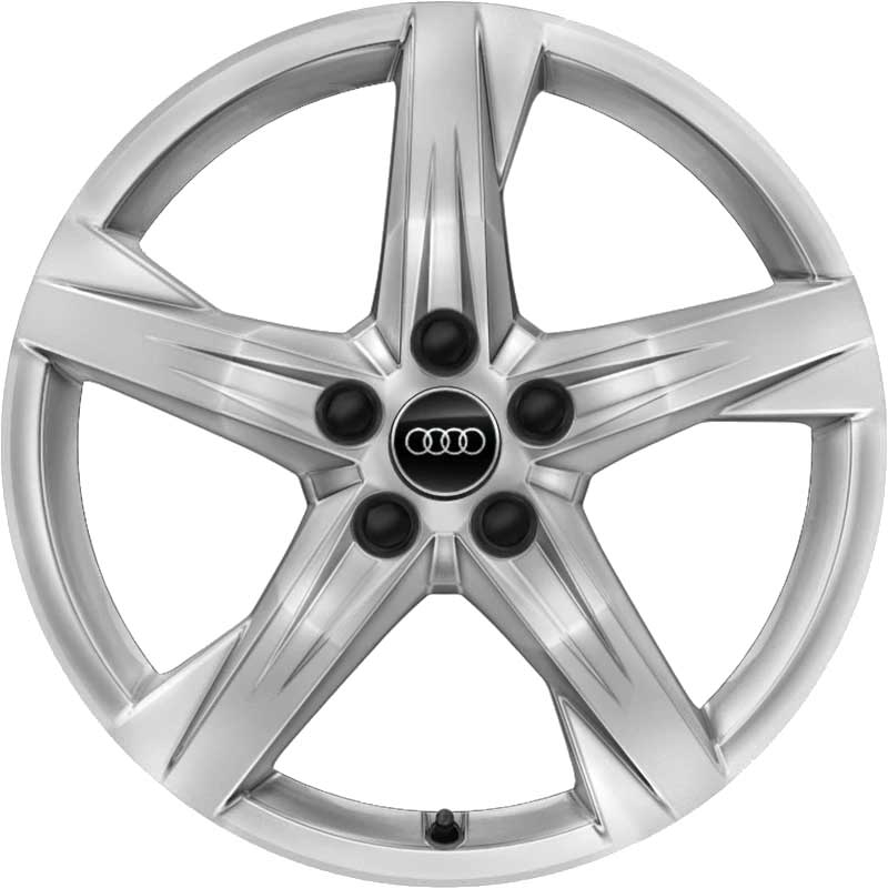 Audi 5 Arm Star [Q5 80A] Diamond Silver Alloy Wheel Product Image #1