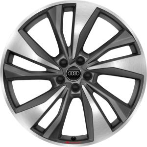 Grey Audi Sport 5 Double Spoke Turbine alloy wheel