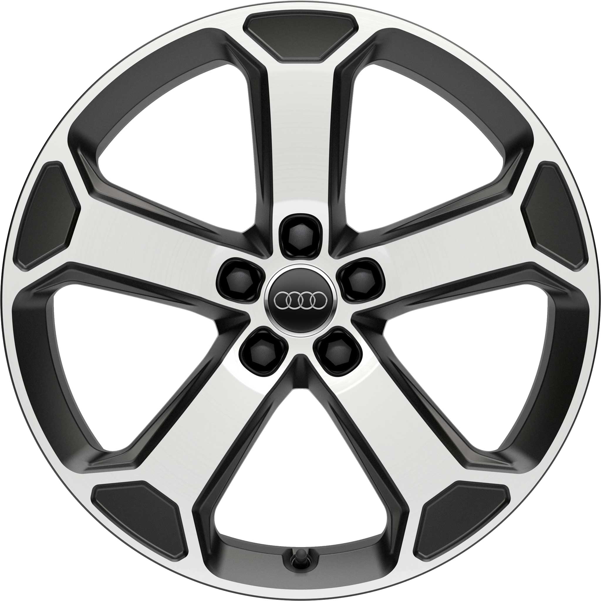 Audi 5 Arm Latus [Q2 81A] Matt Black Alloy Wheel Product Image #1