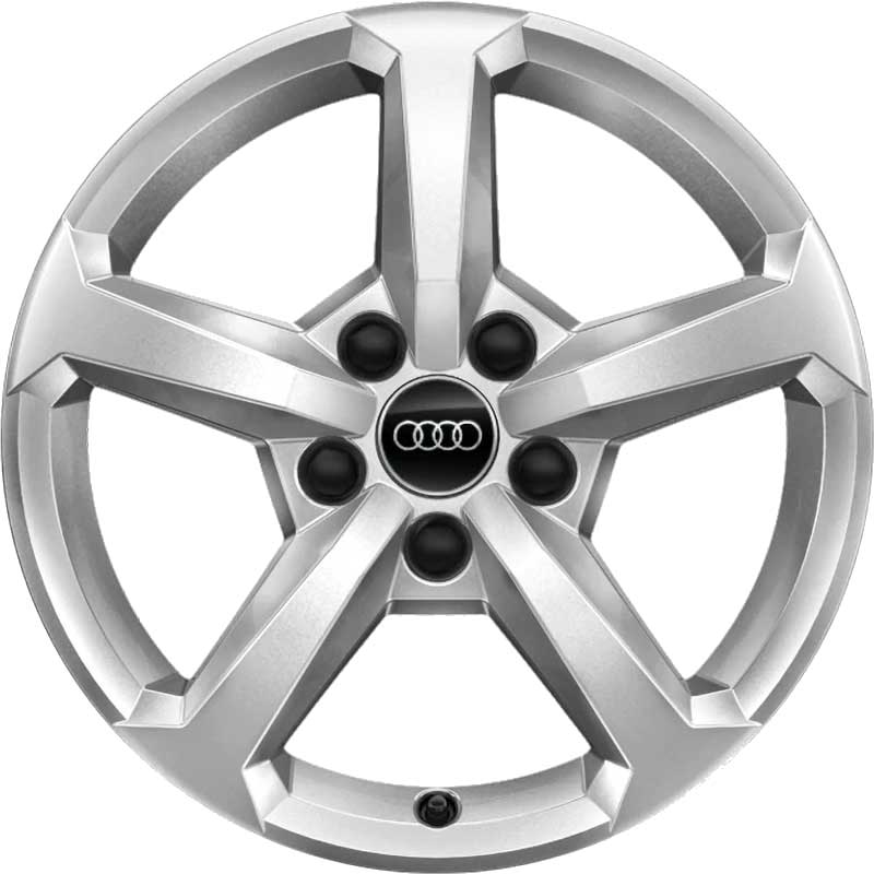 Audi 5 Spoke [Q2 81A] Diamond Silver Alloy Wheel Product Image #1