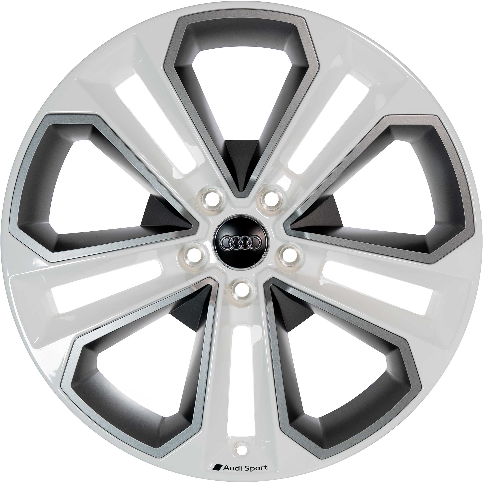 Audi Sport 5 Double Spoke Module [Q2 81A] Ibis White Alloy Wheel Product Image #1