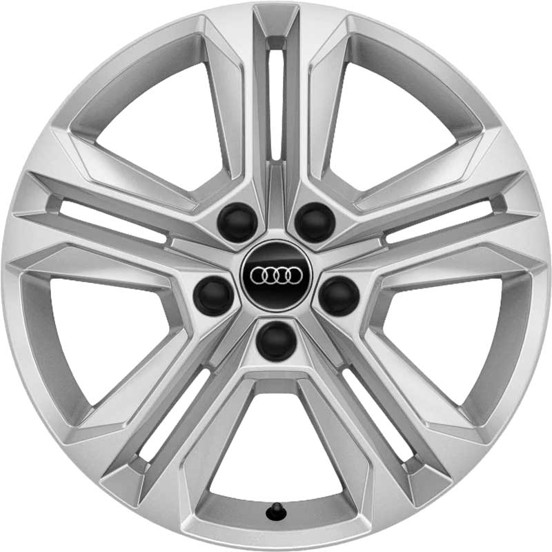 Audi 5 Double Spoke [Q2 81A] Diamond Silver Alloy Wheel Product Image #1