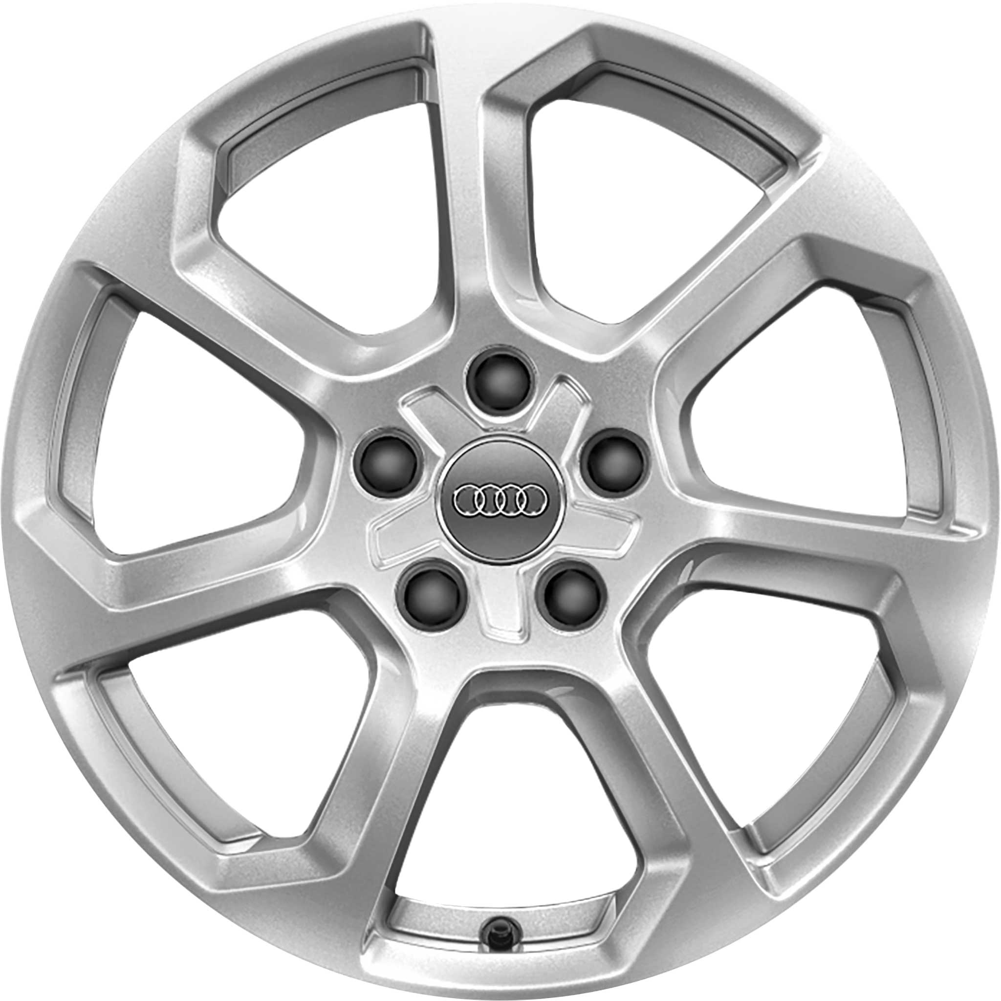 Audi 7 Spoke [Q2 81A] Diamond Silver Alloy Wheel Product Image #1