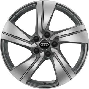 18" Audi 5 Arm Dynamic [Q2 81A] Graphite Grey with Diamond Cut alloy wheel