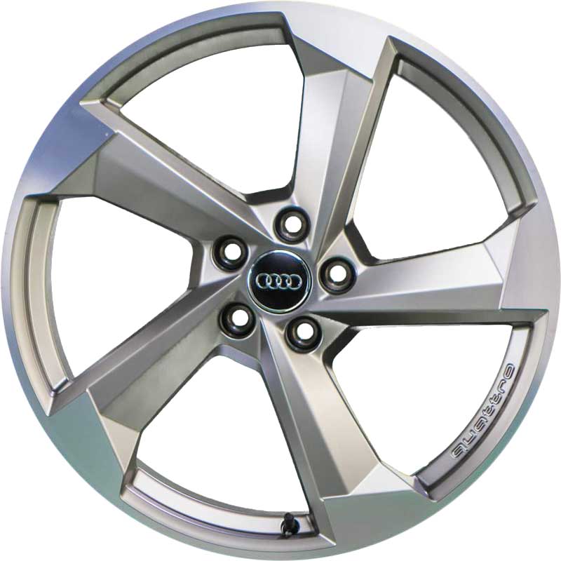 Audi 5 Arm Turbine [Q2 81A] Platinum with Diamond Cut Alloy Wheel Product Image #1