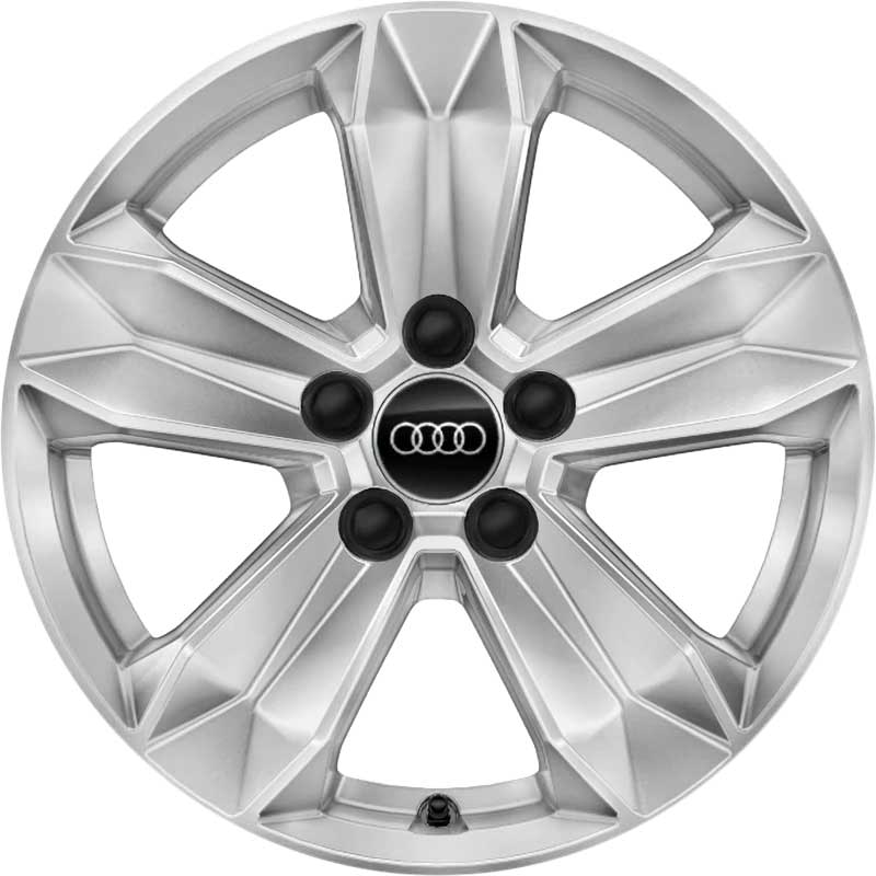 Audi 5 Spoke [A1 82A] Diamond Silver Alloy Wheel Product Image #1