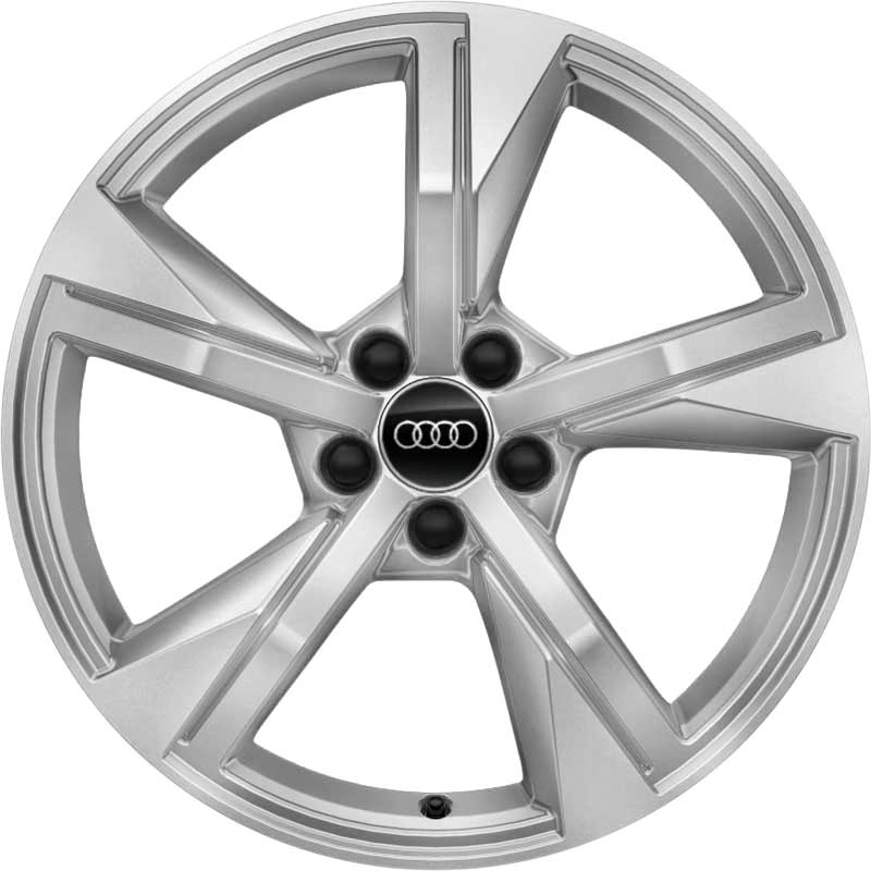 Audi 5 Spoke [A1 82A] Galvano Silver Alloy Wheel Product Image #1