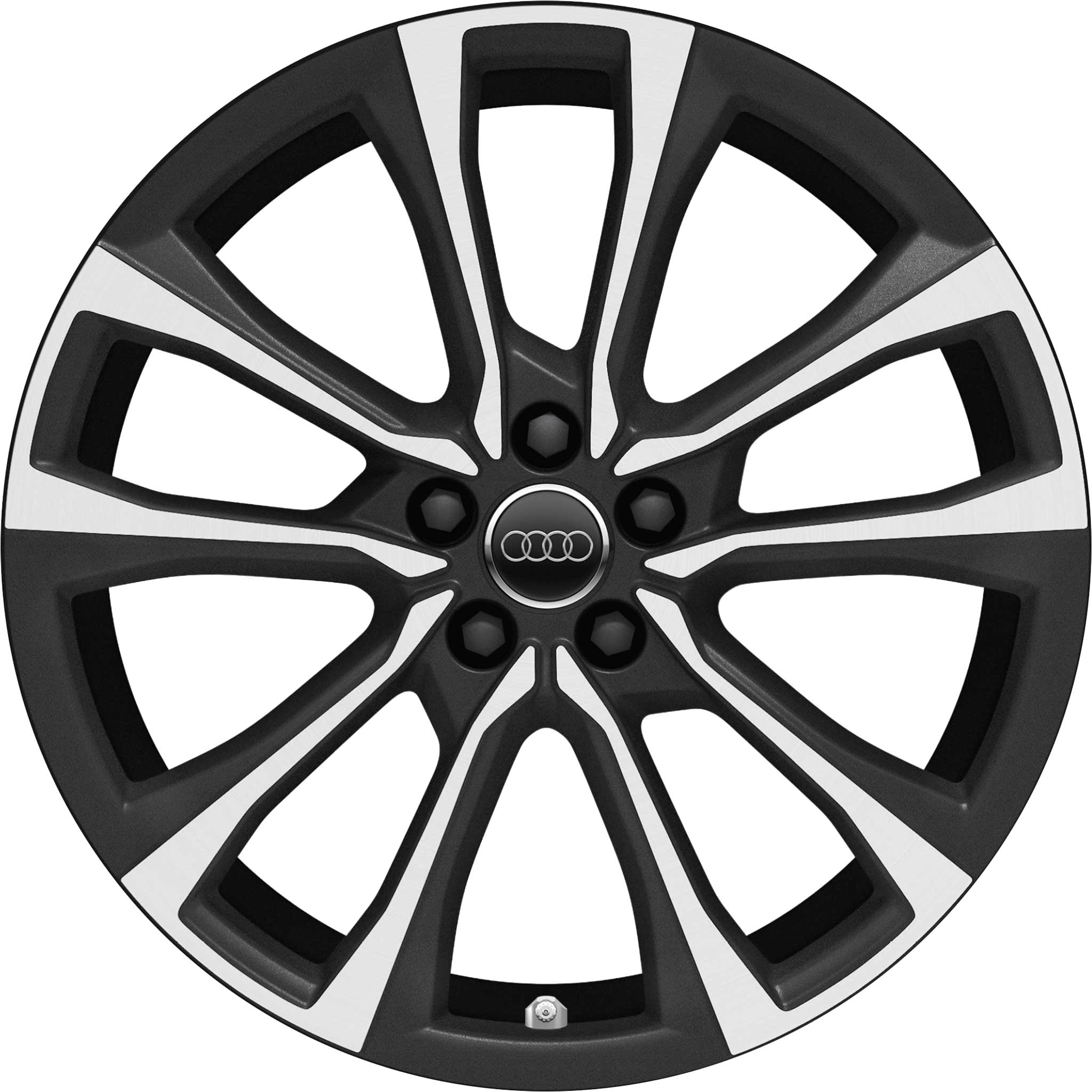 Audi 5 V Spoke [A1 82A] Matt Black Alloy Wheel Product Image #1