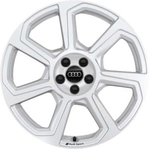 18" Audi Sport 7 Spoke Rotor [A1 82A] Ibis White alloy wheel