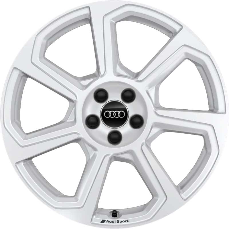 Audi Sport 7 Spoke Rotor [A1 82A] Ibis White Alloy Wheel Product Image #1