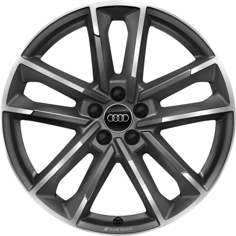 Audi Sport 5 Double Arm [A1 82A] Titanium Grey with Diamond Cut Alloy Wheel Product Image #1