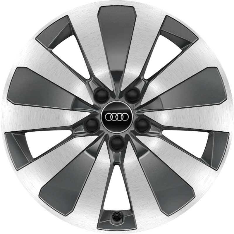 Audi 5 Arm Aero [A1 82A] Graphite Grey with Diamond Cut Alloy Wheel Product Image #1