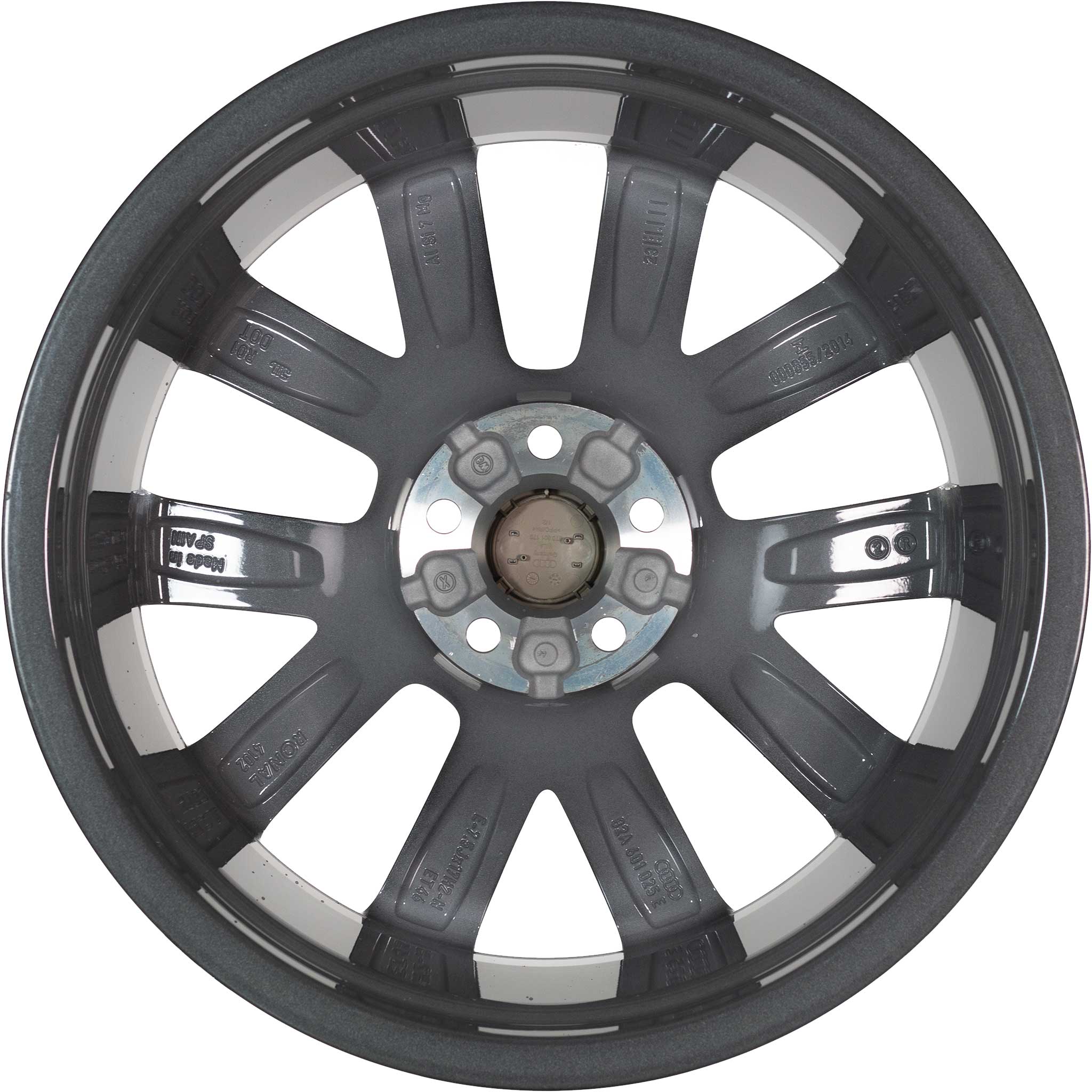 Audi 5 V Spoke [A1 82A] Graphite Grey with Diamond Cut Alloy Wheel Product Image #3