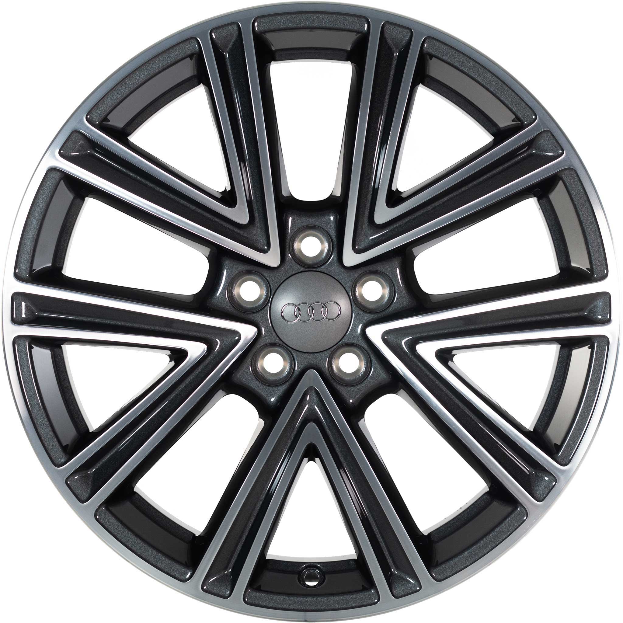 Audi 5 V Spoke [A1 82A] Graphite Grey with Diamond Cut Alloy Wheel Product Image #1