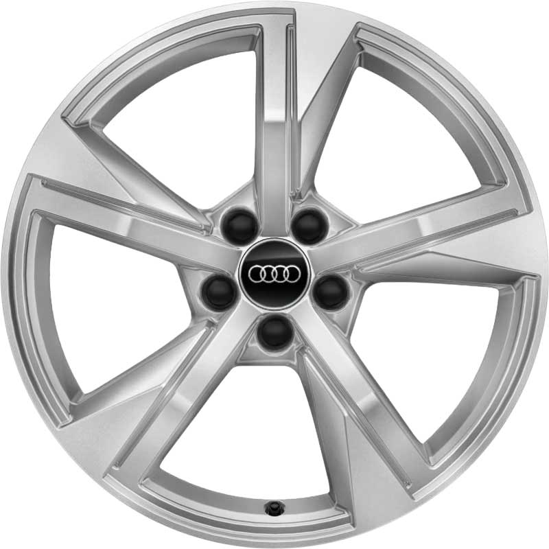 Audi 5 Arm Star [A1 82A] Galvano Silver Alloy Wheel Product Image #1