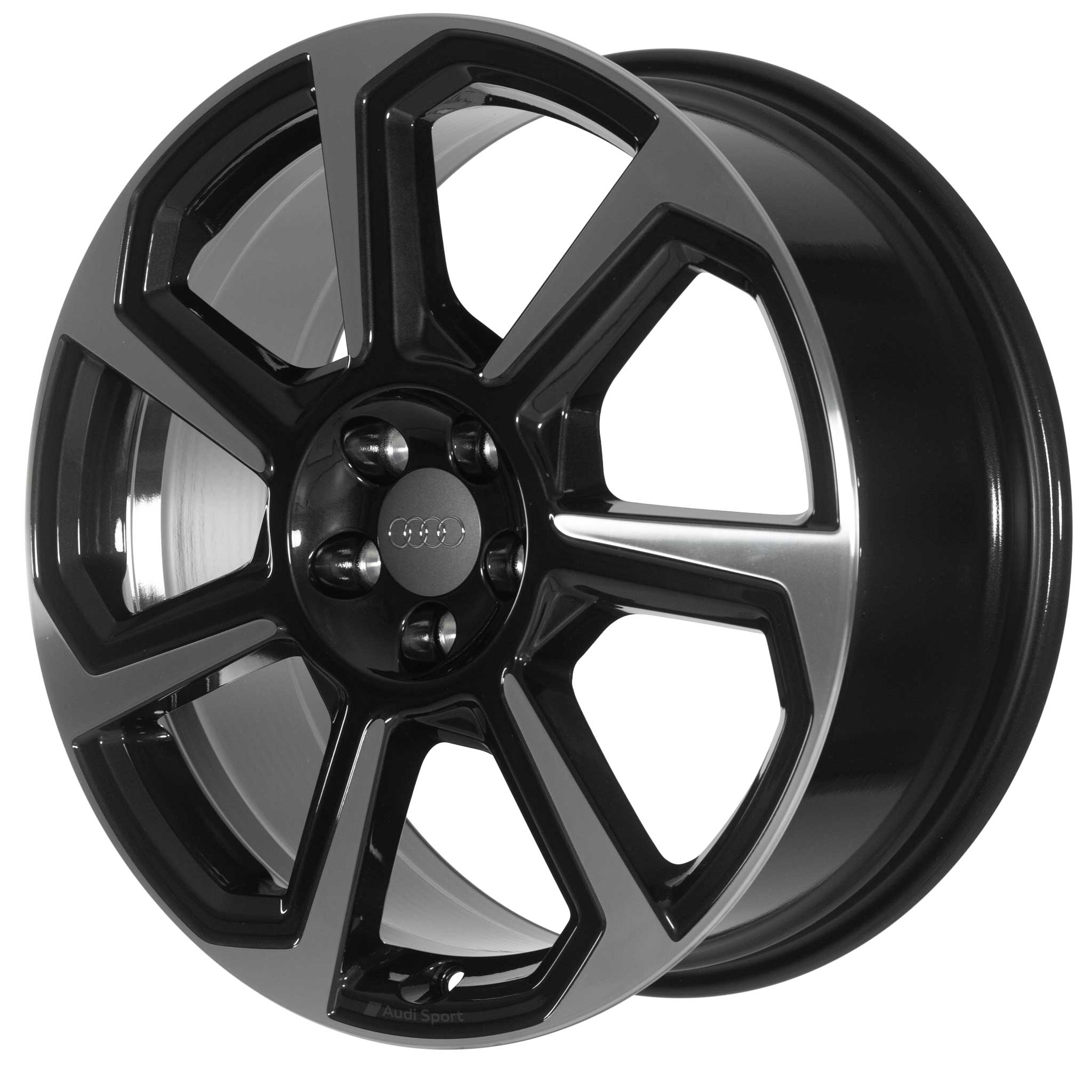Audi Sport 7 Spoke Rotor [A1 82A] Anthracite Black with Diamond Cut Alloy Wheel Product Image #2