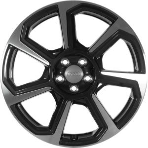 18" Audi Sport 7 Spoke Rotor [A1 82A] Anthracite Black with Diamond Cut alloy wheel