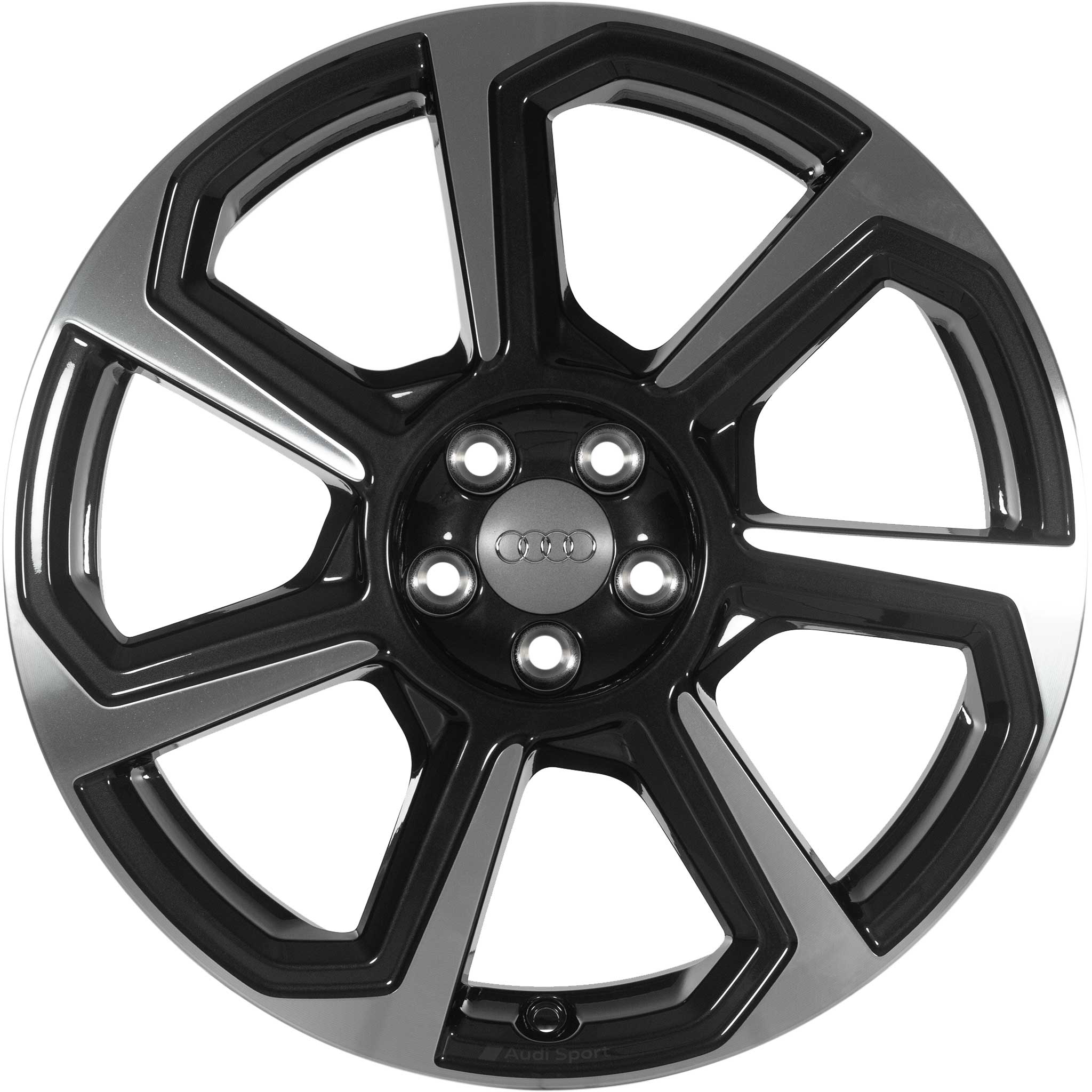 Audi Sport 7 Spoke Rotor [A1 82A] Anthracite Black with Diamond Cut Alloy Wheel Product Image #1