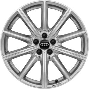 18" Audi Sport 10 Spoke Star [A1 82A] Galvano Silver alloy wheel
