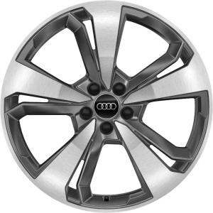 18" Audi 5 Arm [A1 82A] Graphite Grey with Diamond Cut alloy wheel