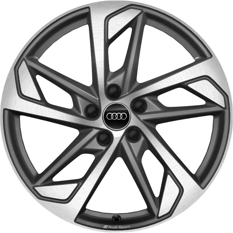 Audi Sport 5 Arm Trapezoid [Q3 83A] Titanium Grey with Diamond Cut Alloy Wheel Product Image #1
