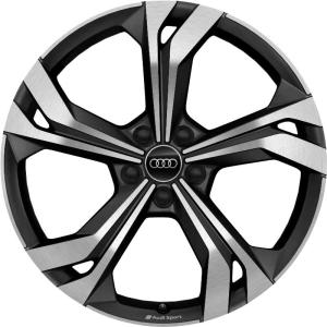 Audi Sport 5 Double Spoke Rotor [Q3 83A] Matt Black with Diamond Cut Alloy Wheel for Audi Q3 83A F3 - Sizes 20in