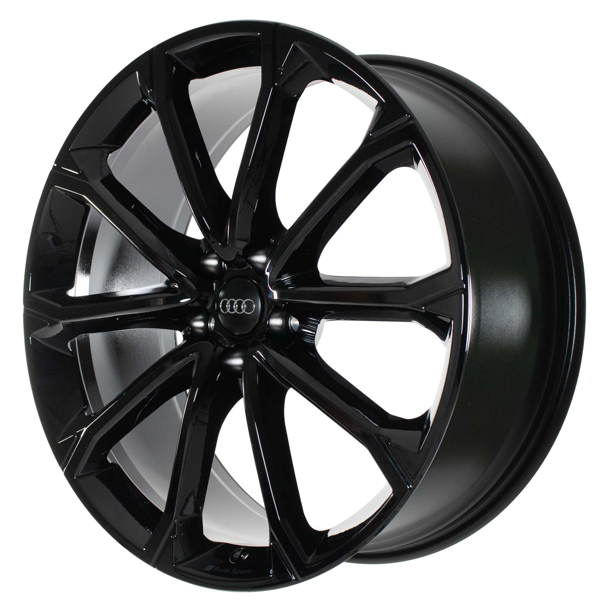 Audi Sport 5 V Spoke Polygon [Q3 83A] Gloss Black Alloy Wheel Product Image #2