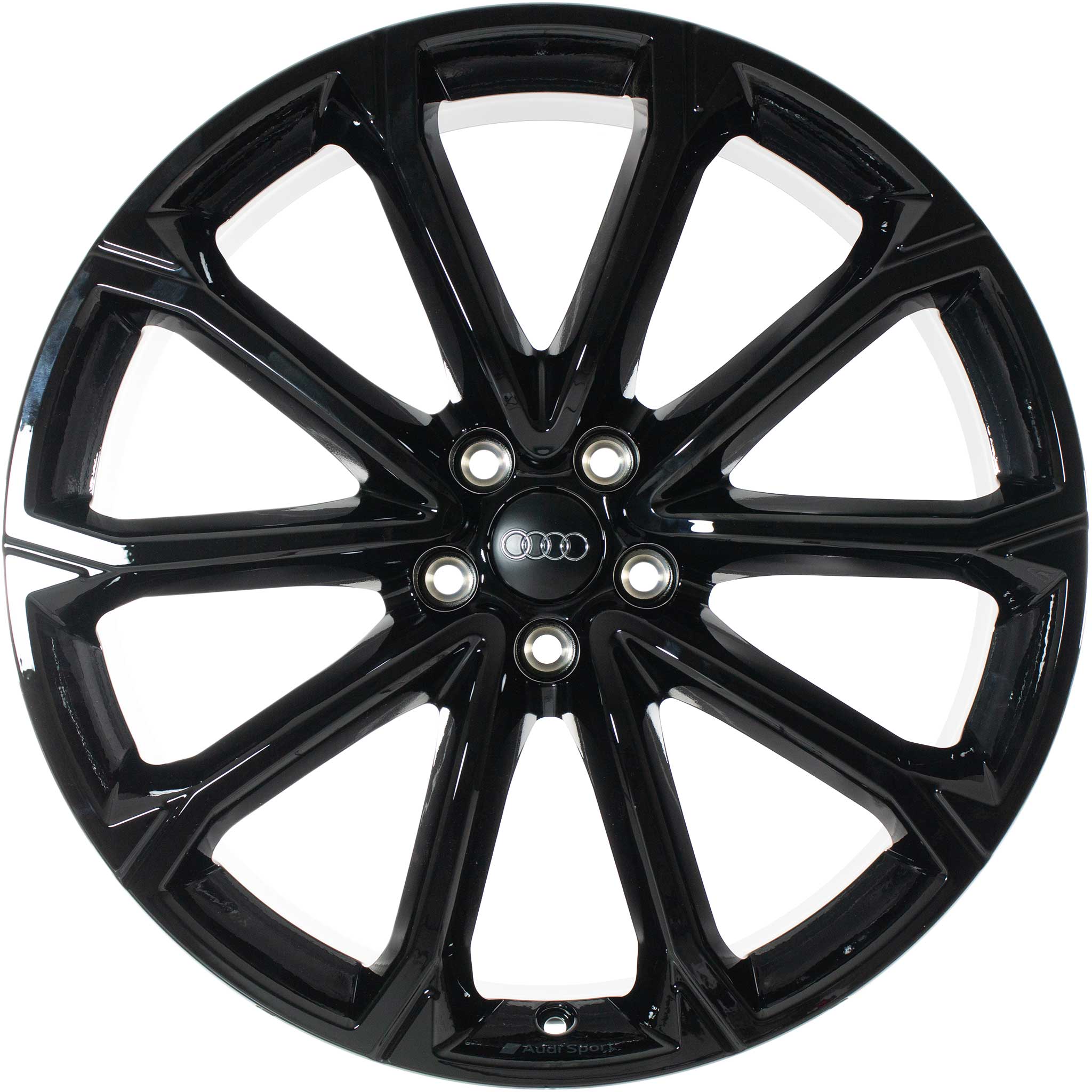 Audi Sport 5 V Spoke Polygon [Q3 83A] Gloss Black Alloy Wheel Product Image #1