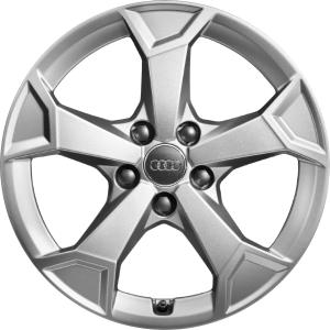 Audi 5 Spoke [Q3 83A] Diamond Silver Alloy Wheel for Audi Q3 83A F3 - Sizes 17in