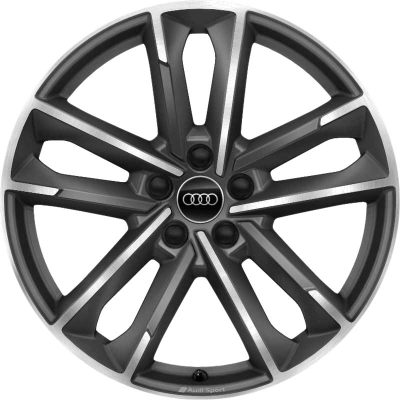 Audi Sport 5 Double Arm [Q3 83A] Titanium Grey with Diamond Cut Alloy Wheel Product Image #1
