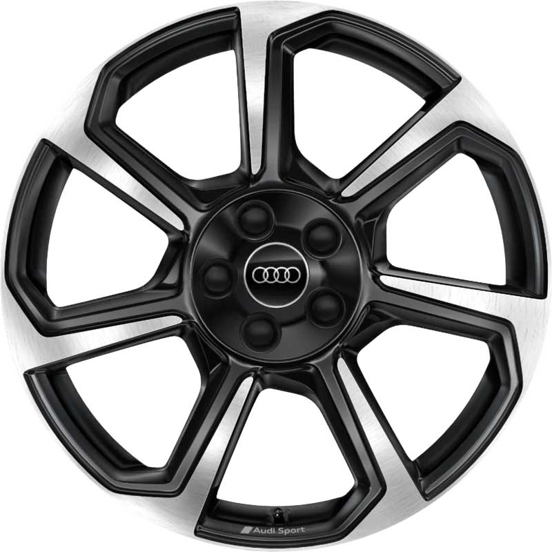 Audi Sport 7 Spoke Rotor [Q3 83A] Anthracite Black with Diamond Cut Alloy Wheel Product Image #1