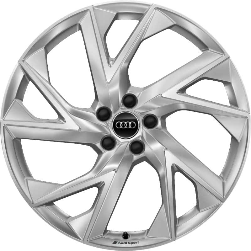 Audi Sport 5 Arm Trine [Q3 83A] Galvano Silver with Diamond Cut Alloy Wheel Product Image #1
